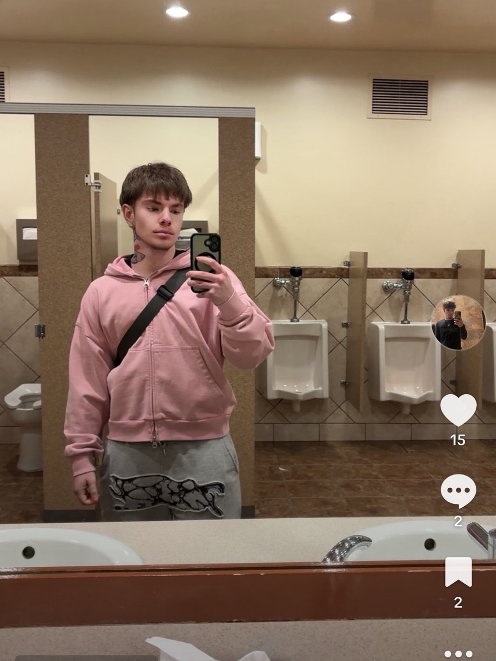 H&M Pink Zip-Up Sweater Hoodie